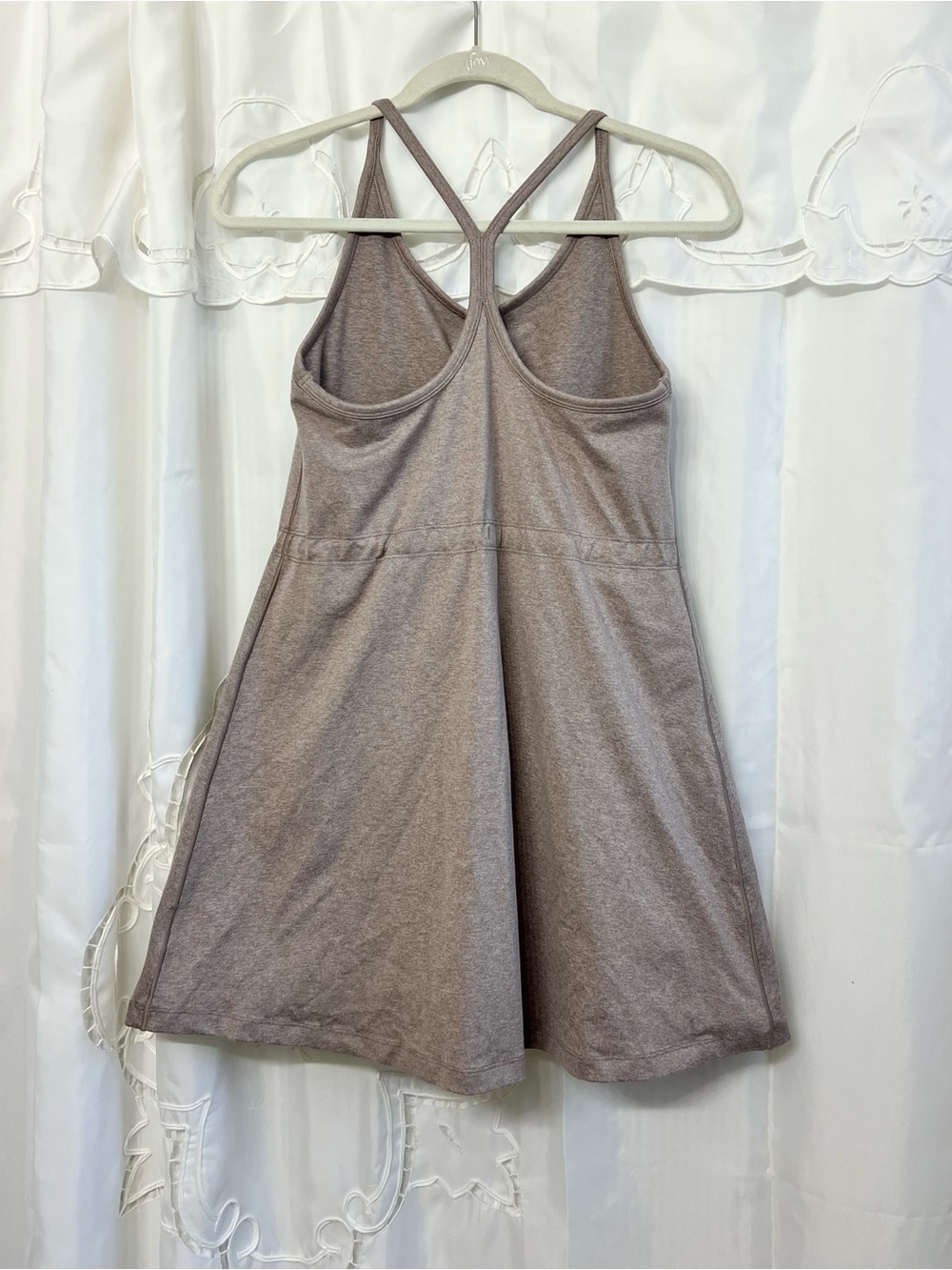 SPANX Active Dress Built In Shorts Drawstring Racerback Taupe M - Picture 7 of 12